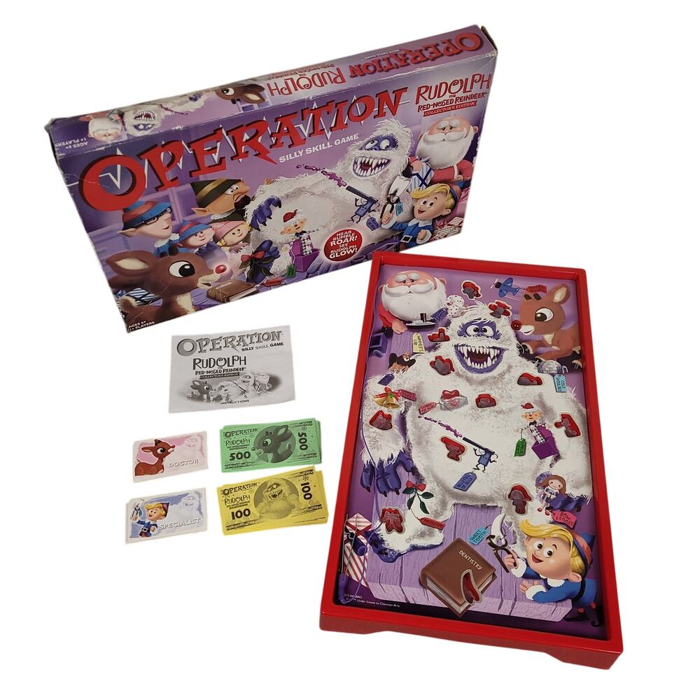 Hasbro Operation Rudolph The Red Nosed Reindeer Collectors Edition Game Complete